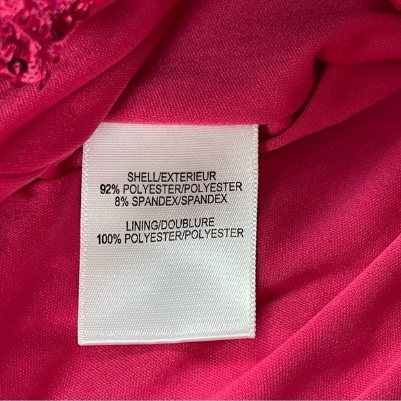 One33 Social Pink Sequin Side Drape Mini Dress Fuchsia Size 8 - Picture 9 of 16